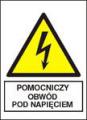 Znaki elektryczne ostrzegawcze typu A 52x74 płyta sztywna